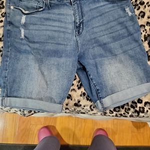 AVIA & VIV BLUE DENIM SHORTS SZ 18W